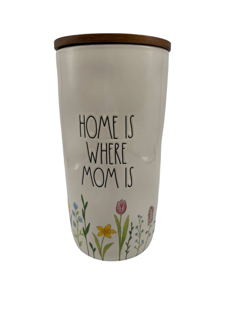 Rae Dunn Home is Where Mom is Canister Etsy