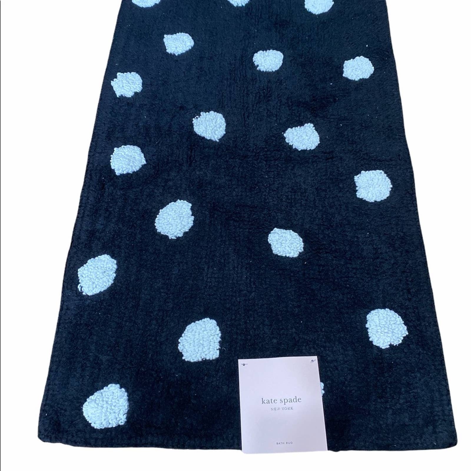 Kate Spade Navy Blue With White Polka Dots Bath Rug - Etsy