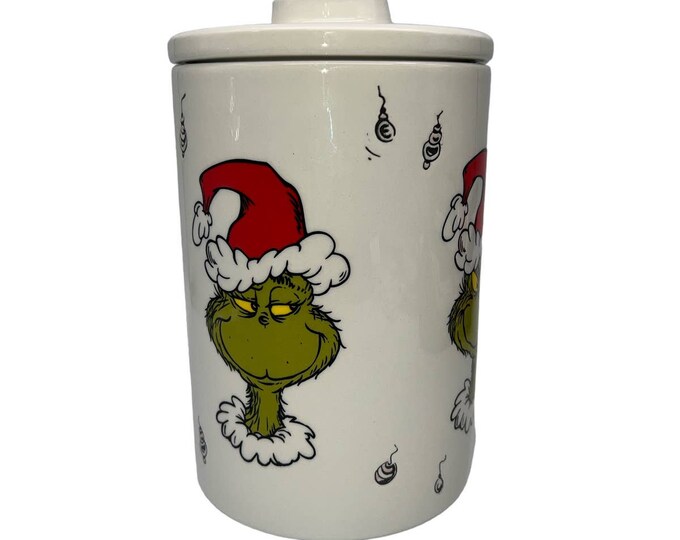 Dr Seuss the Grinch Canister Etsy