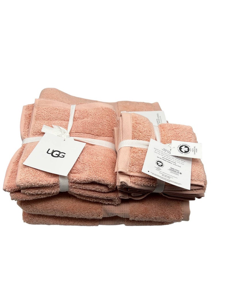 UGG Martis Organic Bath Towel Set of 8 Etsy