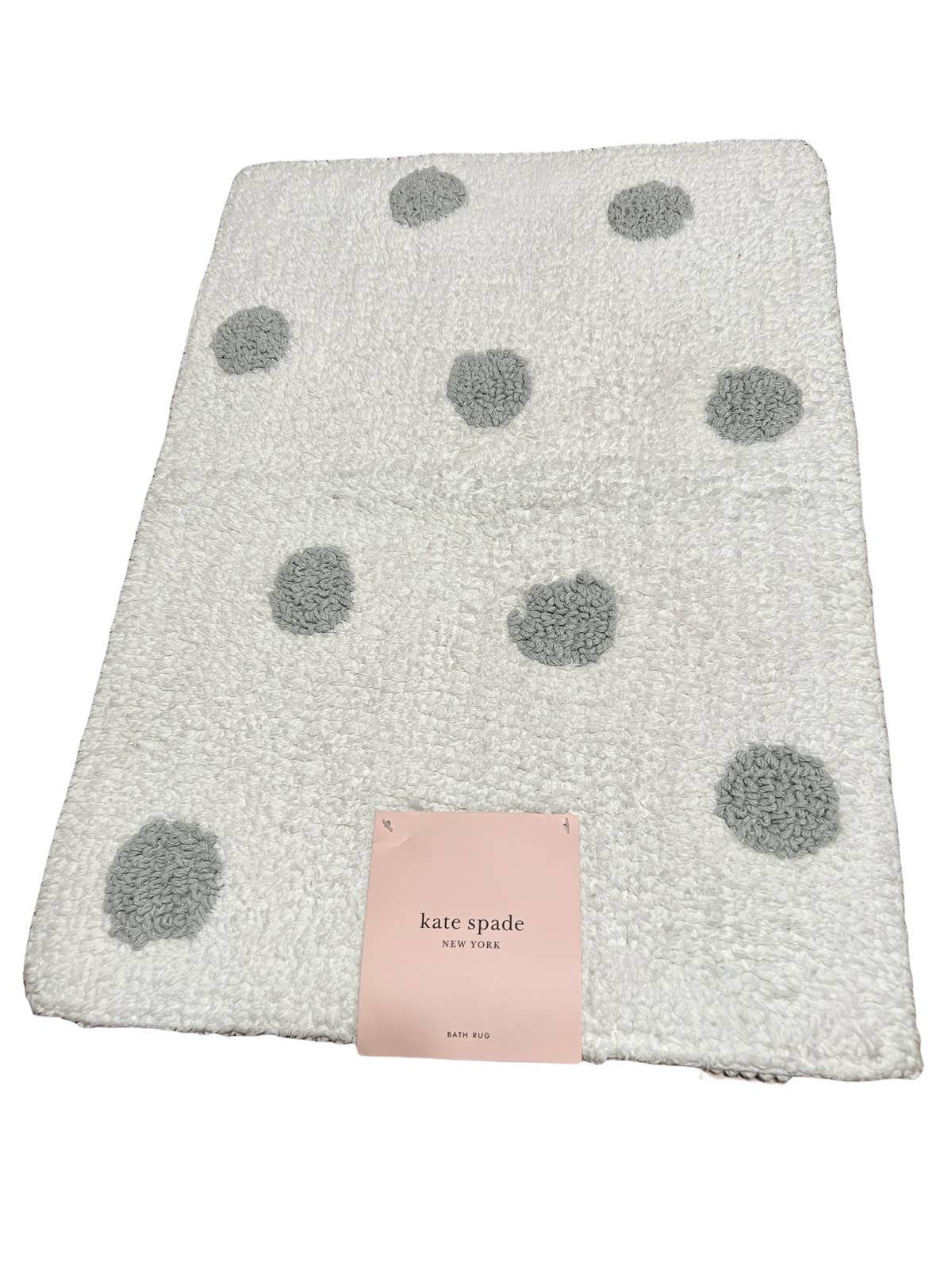 Kate Spade White Polka Dot Bath Mat - Etsy Ireland