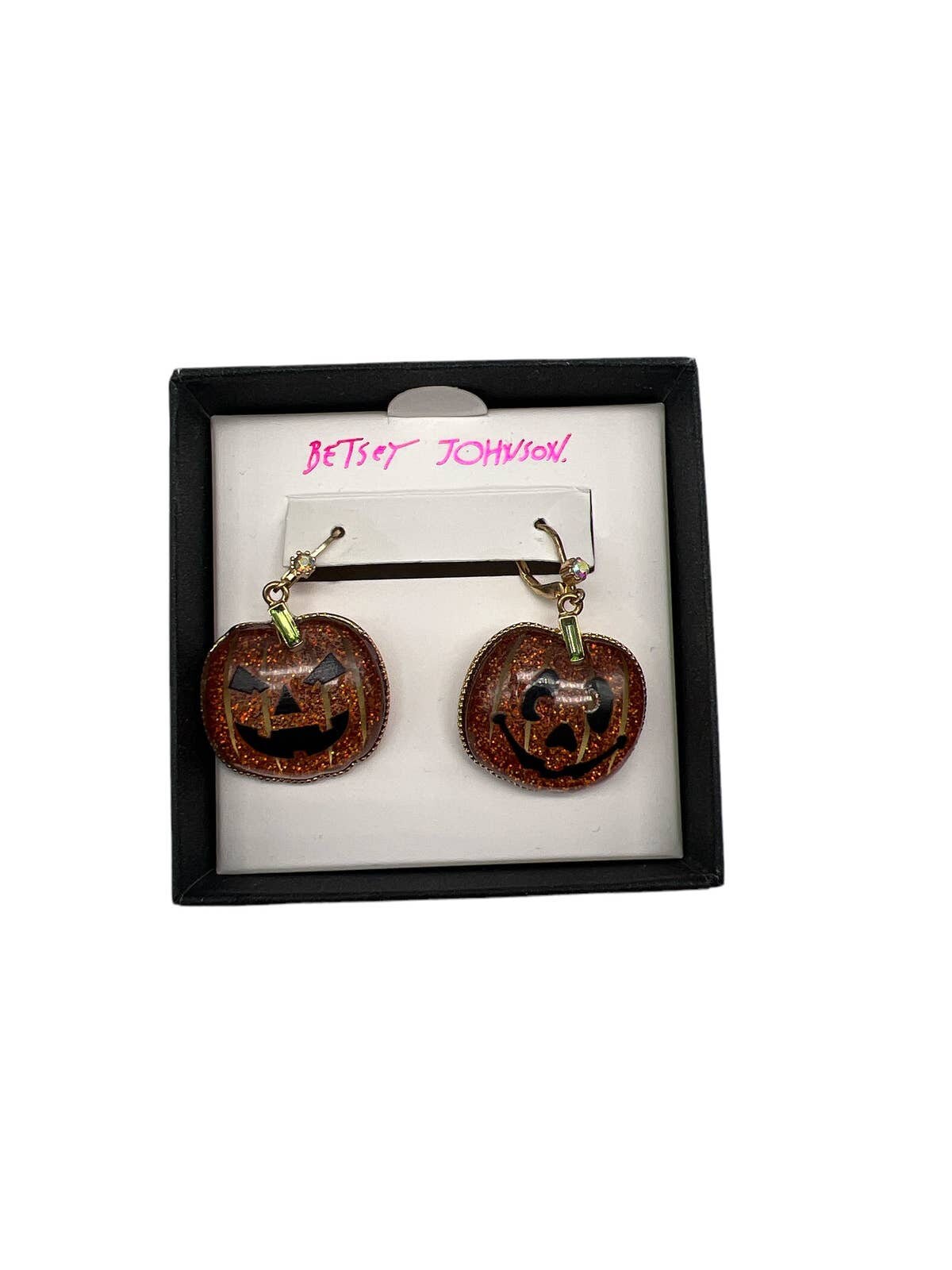 Betsey Johnson Halloween Pumpkin Drop Earrings Etsy