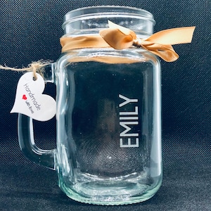 Personalized 16oz Mason Jar