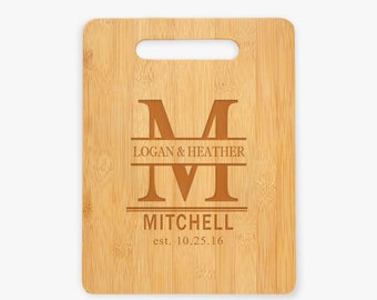 Custom Engraved Wood Cutting board (Bamboo, Walnut & Maple)