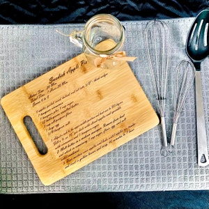 Personalized Cutting Board with Favorite Recipe/ Scripture or Personal Message. image 1