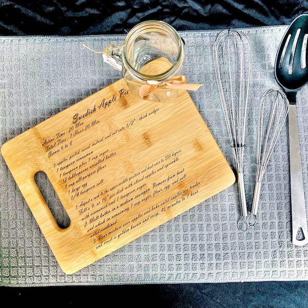 Personalized Cutting Board with Favorite Recipe/ Scripture or Personal Message.