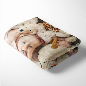 Personalized 30&quot;x40&quot; Photo Blanket | Family Blanket | Baby Blanket