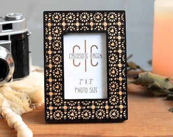 Wood Photo Frame Magnet: Baltic Birch, 2x3 Photo Gift