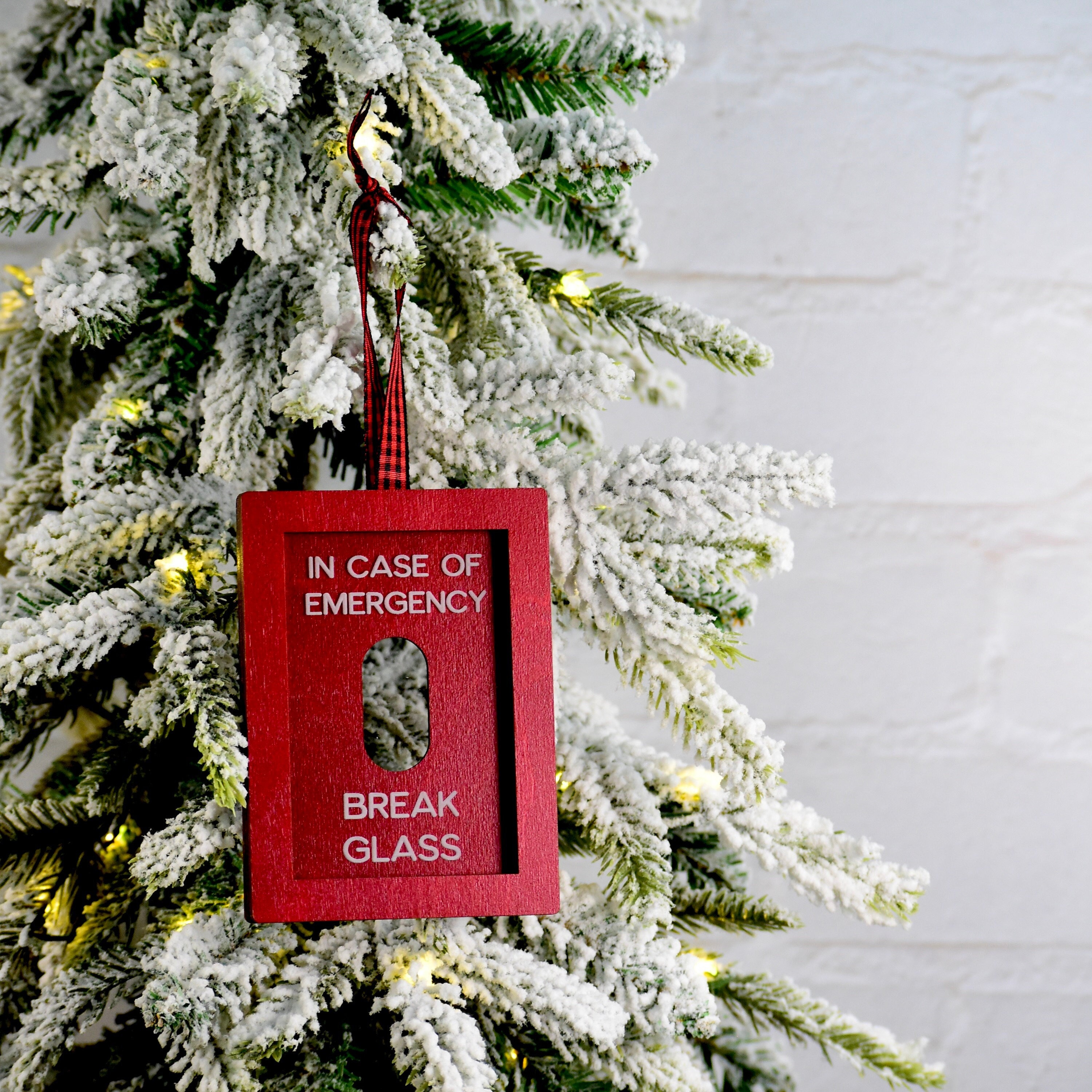 Funny 'In Case of Emergency' Gift Card Ornament - Fridge Magnet