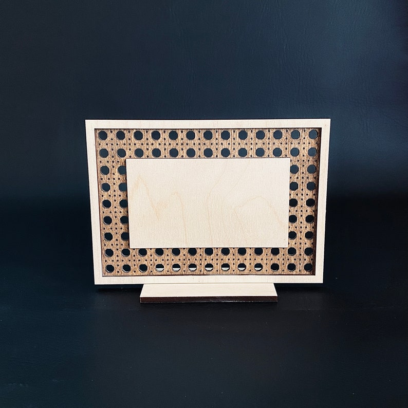 Custom Wooden Standing Sign Wedding Table Numbers Rattan Etsy