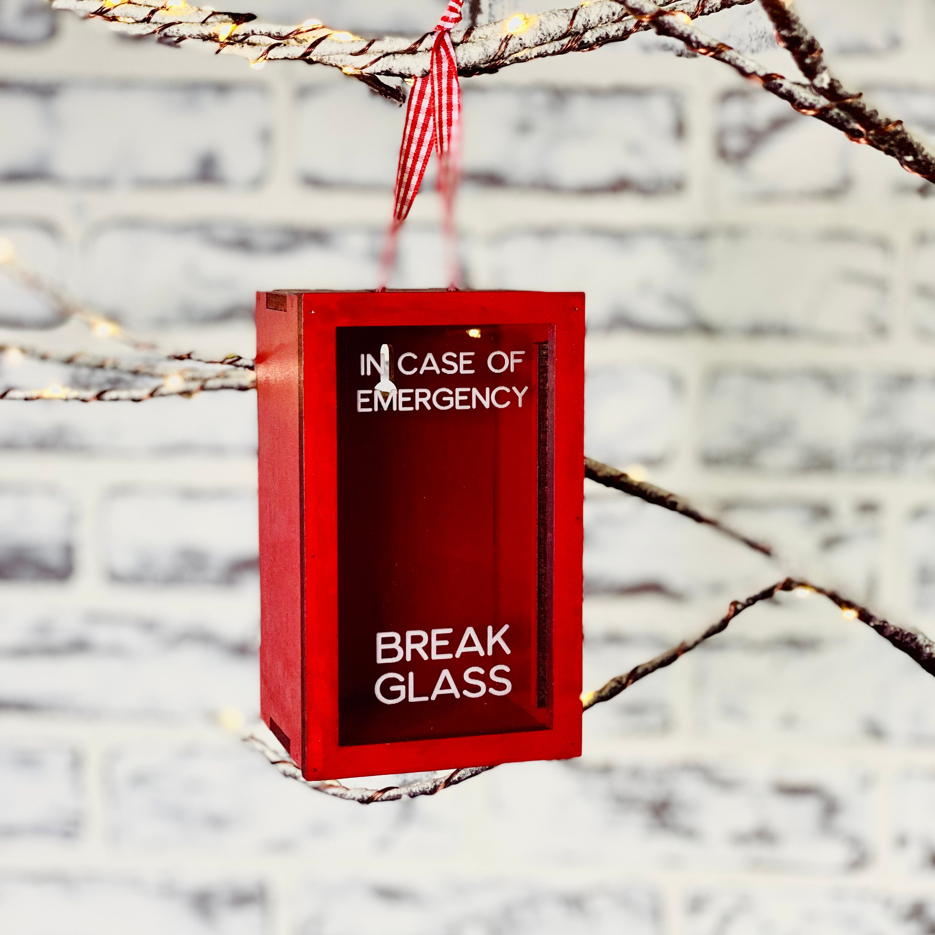 Break Glass in Case of Emergency Ornament Mini Liquor Etsy