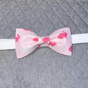 Adjustable Pre-Tied Bunny, Rabbits Bow Tie, Soft Cotton