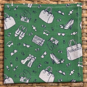 Derby Day Accessories and Icons Pocket Square Made with Soft Cotton Fabric