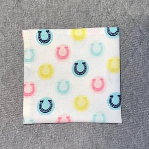 Derby Day Horses, Equestrian Pocket Square Made with Soft Cotton Fabric