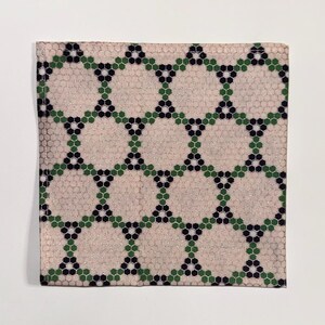 Derby Day Coordinate Flower Medallion Pocket Square Made with Soft Cotton Fabric