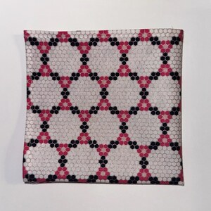 Derby Day Coordinate Flower Medallion Pocket Square Made with Soft Cotton Fabric