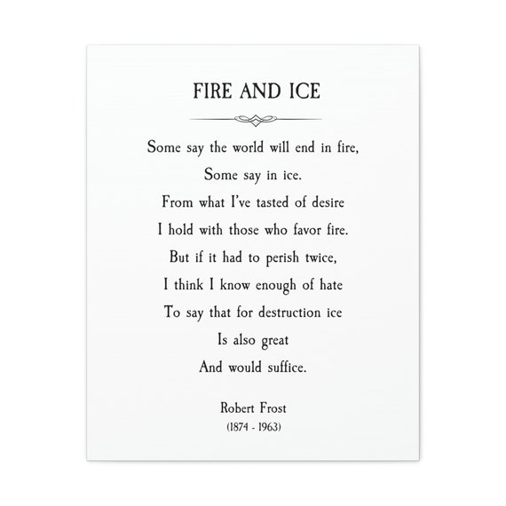 Fire And Ice Poem Tattoo