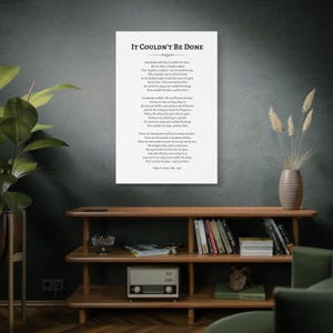 Edgar Guest Poem Canvas Art: Inspirational Wall Decor, Ready to Hang