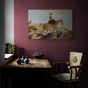Winslow Homer: Equestrian Painting, White Mountains Canvas Gallery Wrap