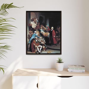 Patrick Henry Canvaskunst 'Liberty or Death': Amerikaanse revolutie print