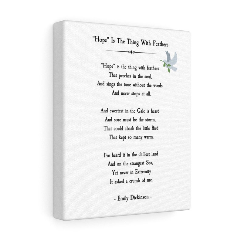 Emily Dickinson Gedicht Hoffnung ist das