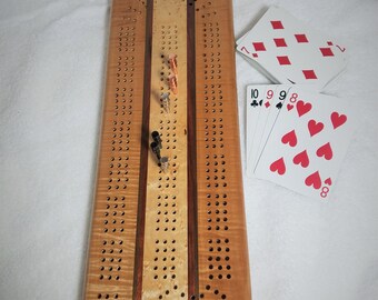 3 Hand Cribbage Board Etsy
