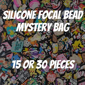 Silicone focal bead grab bag