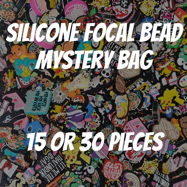 Silicone focal bead grab bag