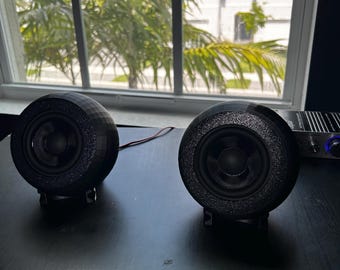 3" Orb Speaker Pod for Dayton Audio PC83-4 | STL Files (With & Without Mount Holes)