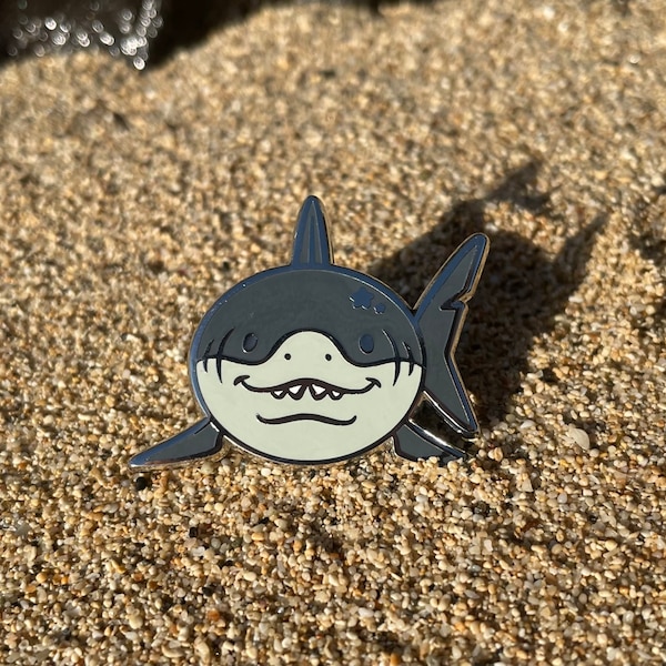 Not-So-Great White Shark Pin