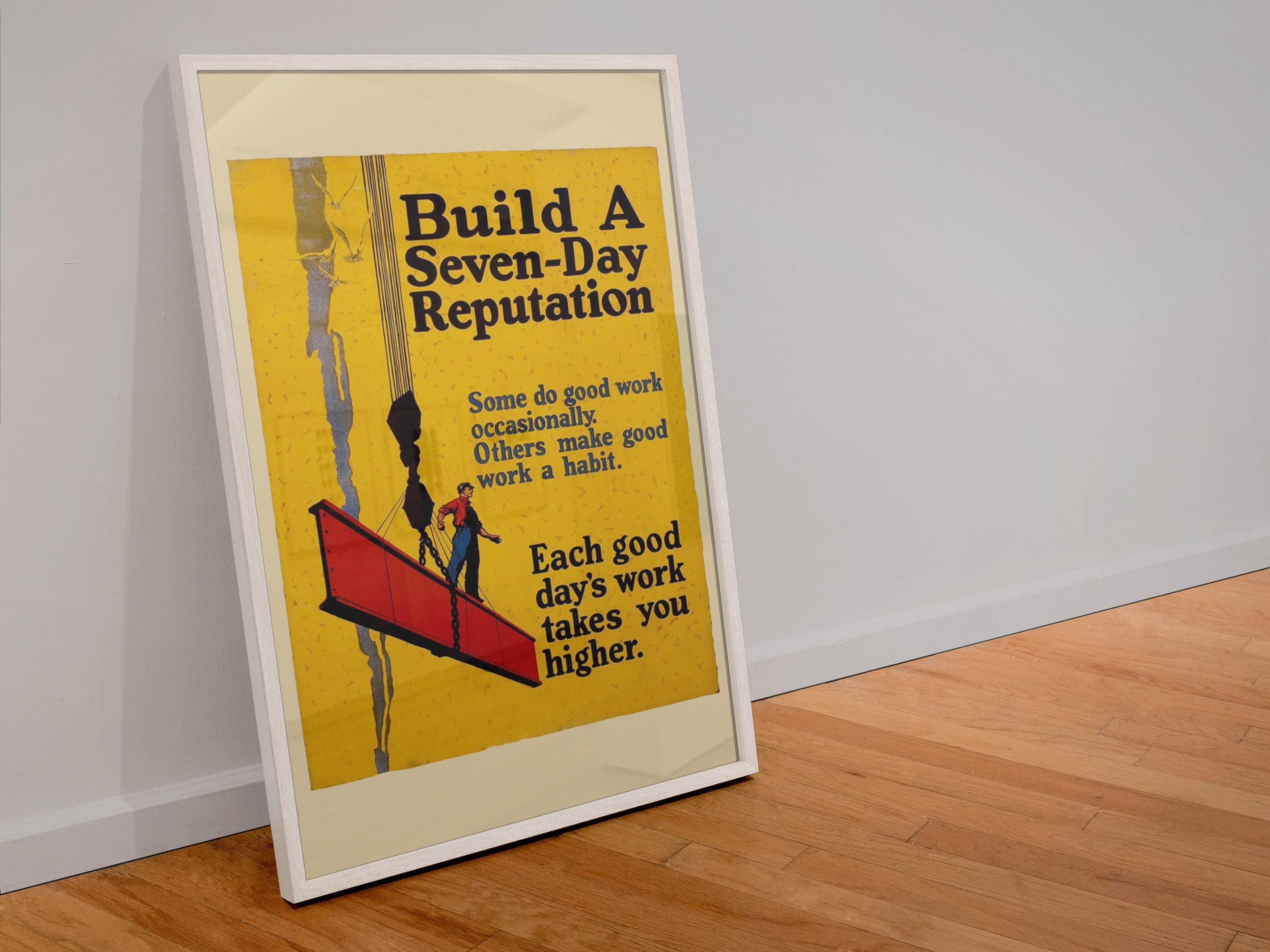 Reputation Decor Build A Seven Day Reputation! - 1920s Work Incentive Motivational ...