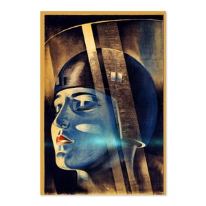 Affiche de film de science-fiction de style vintage Metropolis des années 1920 | Impression d&#39;art de guerre classique | Pour les cadeaux et la décoration murale