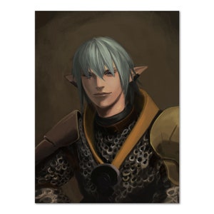 Final Fantasy XIV (14) Online: Heavensward Poster |  Haurleiterant Graustein Schlüsselkunst | Ungerahmte Version - Hochwertige Drucke