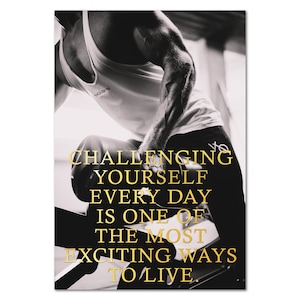 Fitness Posters Motivational Inspirational Quotes Prints for Bodybuilding Workout Men Women 24 - Wall Art for Home Office Gym - High Quality