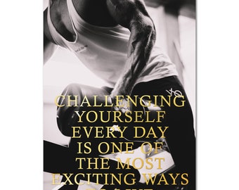 Fitness Posters Motivational Inspirational Quotes Prints for Bodybuilding Workout Men Women 24 - Wall Art for Home Office Gym - High Quality