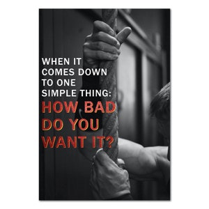 Fitness Posters Motivational Inspirational Quotes Prints for Bodybuilding Workout Men Women 08 - Wall Art for Home Office Gym - High Quality