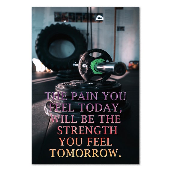 Fitness Posters Motivational Inspirational Quotes Prints for | Etsy