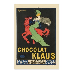 Chocolat Klaus 1903 Cartel publicitario de chocolate clásico / Impresión de arte publicitario clásico / Para regalos y decoración de arte de pared
