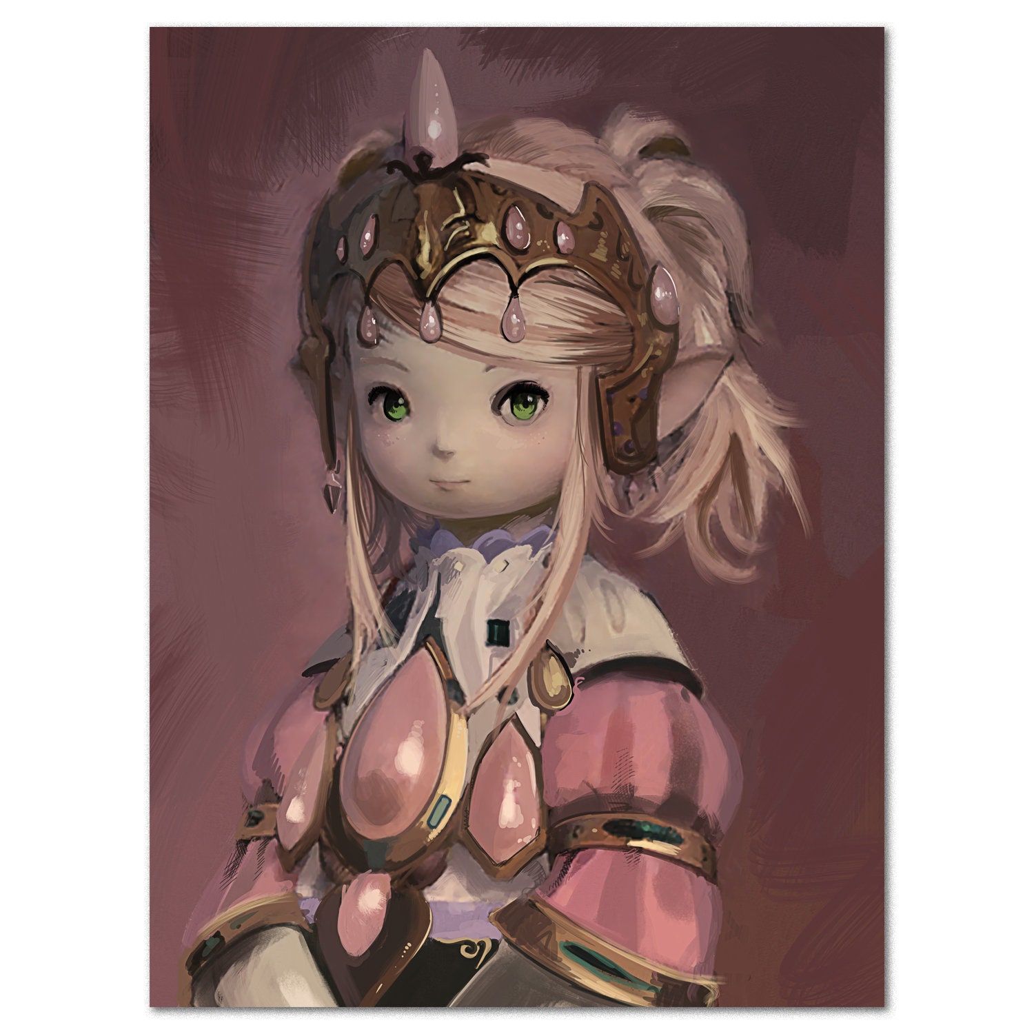 Final Fantasy XIV (14) Online Poster | The Sultana - Nanamo Ul Namo Key Art | Unframed Version - High Quality Prints