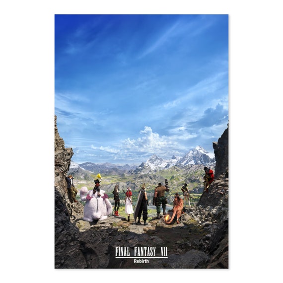Final Fantasy VII (7) Rebirth Poster | Official Key Art | High