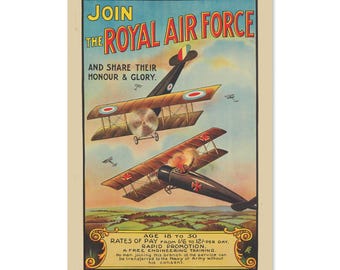 "Join The Army" 1917 WWI Patriotic Poster - 18x24 Inch Vintage Military Reprint 5 thumbnail image