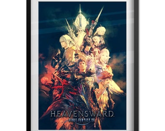【FF14】ファイナルファンタジー14　B2ポスター　額装済 il_340x270.3824569973_4yl2.jpg