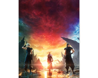 Final Fantasy VII (7) Rebirth Poster | Official Key Art 01 | High Quality Prints