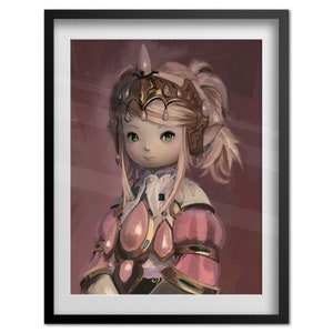 Final Fantasy XIV (14) Online Poster the Sultana Nanamo Ul Namo Key