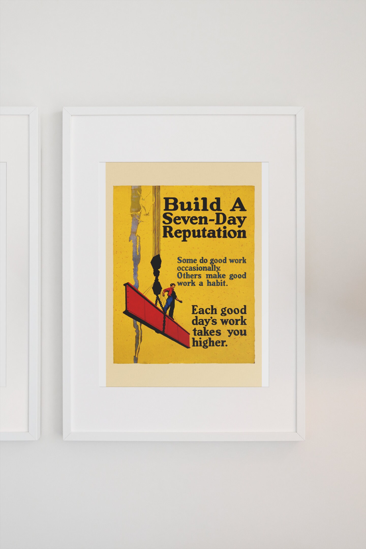 Reputation Decor Build A Seven Day Reputation! - 1920s Work Incentive Motivational ...