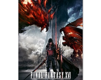 Final Fantasy XVI (16) Poster | Official Key Art | Unframed Version - High Quality Prints