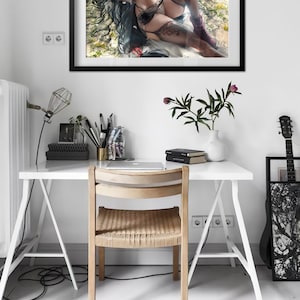 Anime Girl Poster | 18+ Nude Art | Sexy Naked Anime Girl Art Work 01