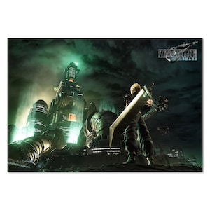 Final Fantasy VII (7) Poster | Official Key Art Cloud Strife | High Quality Prints