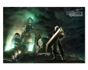 Final Fantasy VII (7) Poster | Official Key Art Cloud Strife | High Quality Prints