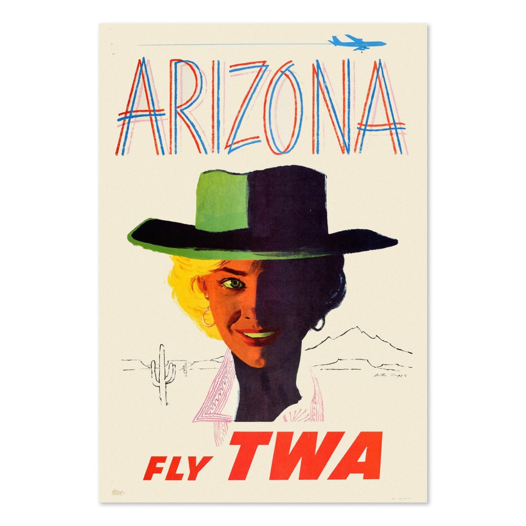 1960s Spain TWA Vintage Style Airline Travel Poster - 24x36 | #3832682583